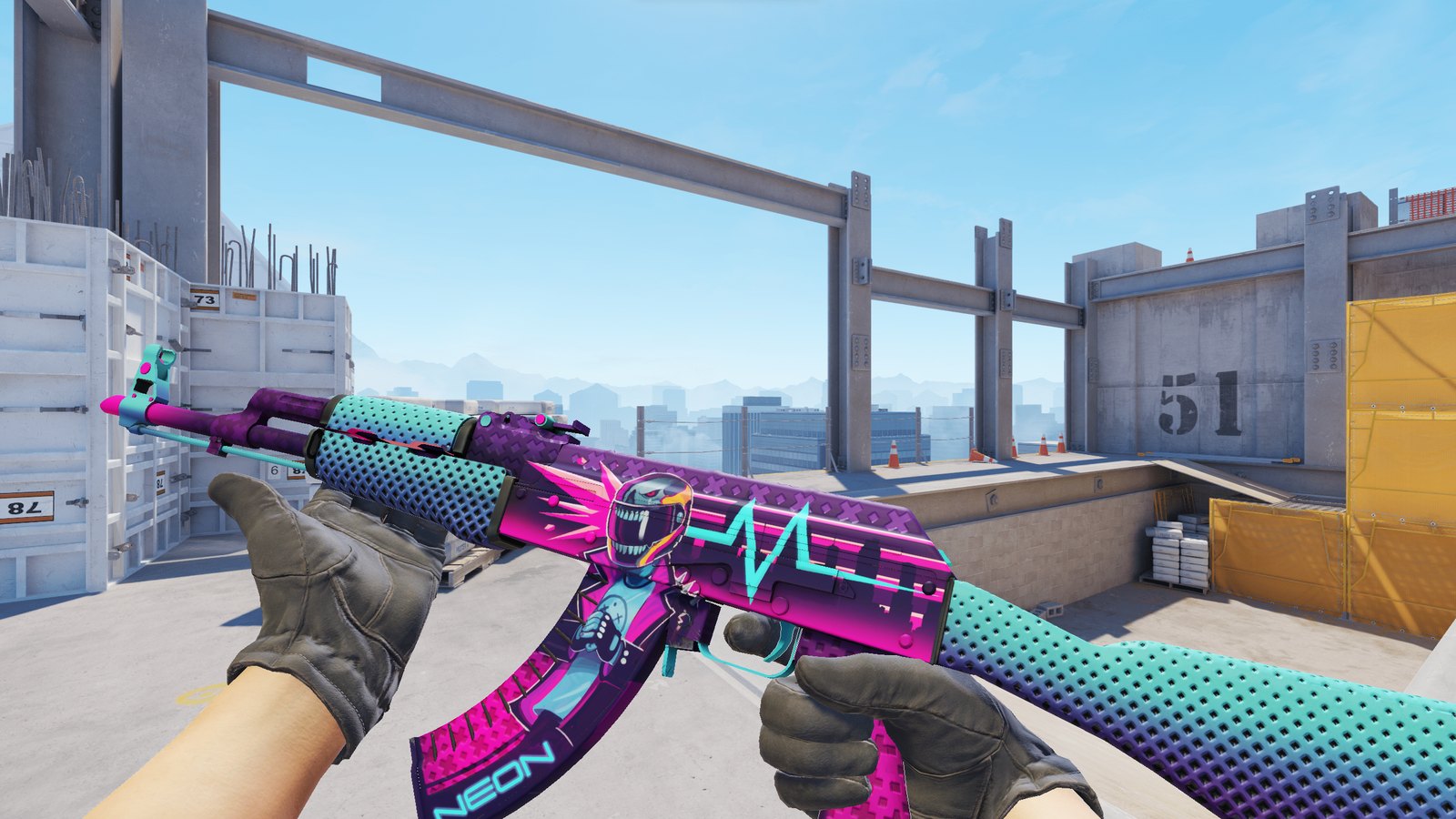 Илл. 9. AK-47 | Неоновый гонщик / Neon Rider, Прямо с завода / Factory New