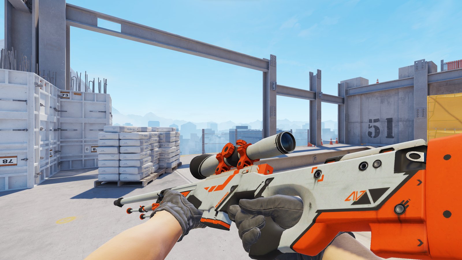 Илл. 18. AWP | Азимов / Asiimov, состояние: После полевых испытаний / Field-Tested