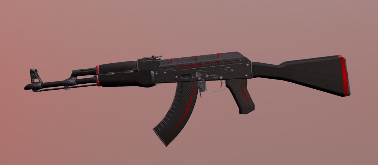 Илл. 21. AK-47 | Redline, После полевых испытаний / Field-Tested, низкое число износа
