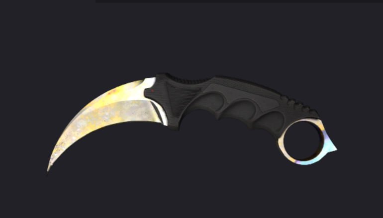 Илл. 32. Karambit | Поверхностная закалка / Case Hardened, обычный паттерн