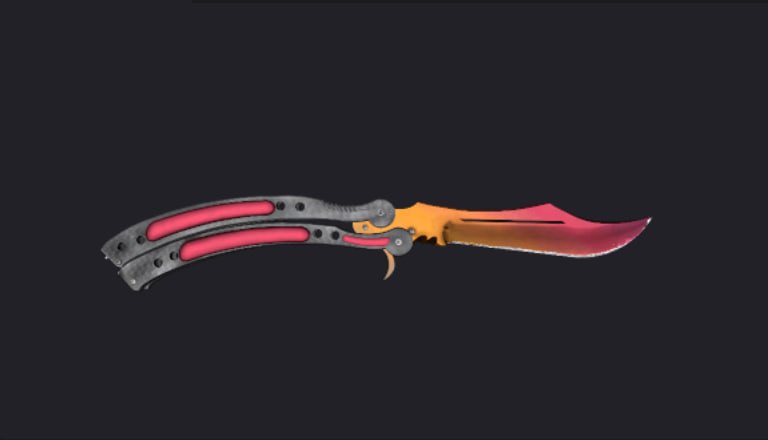 Илл. 35. Butterfly Knife | Fade, более низкий процент градиента