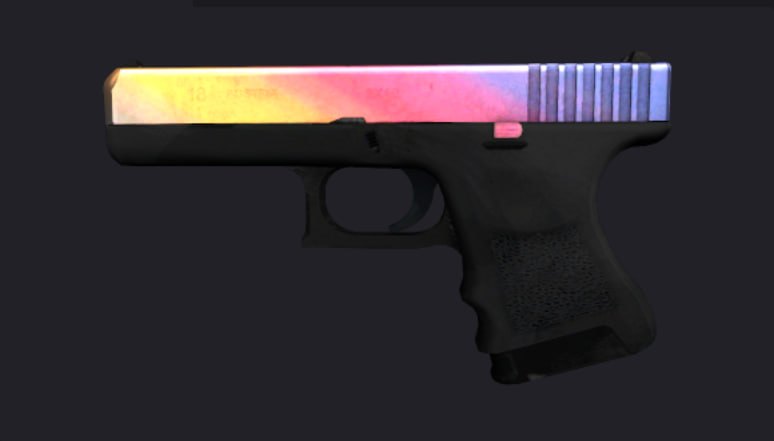 Илл. 36. Glock-18 | Fade, высокий процент градиента